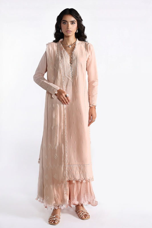 3 Piece Embroidered Lawn Suit with Embroidered Chiffon Dupatta KD-62002