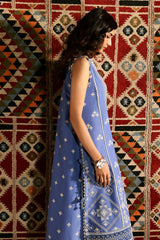 3 Piece Embroidered Lawn Suit with Embroidered Chiffon Dupatta KD-62003