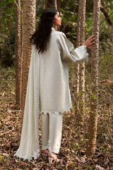 3 Piece Embroidered Lawn Suit with Embroidered Chiffon Dupatta KD-62004