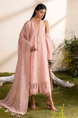 3 Piece Embroidered Lawn Suit with Embroidered Chiffon Dupatta PM-62001