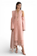 3 Piece Embroidered Lawn Suit with Embroidered Chiffon Dupatta PM-62001