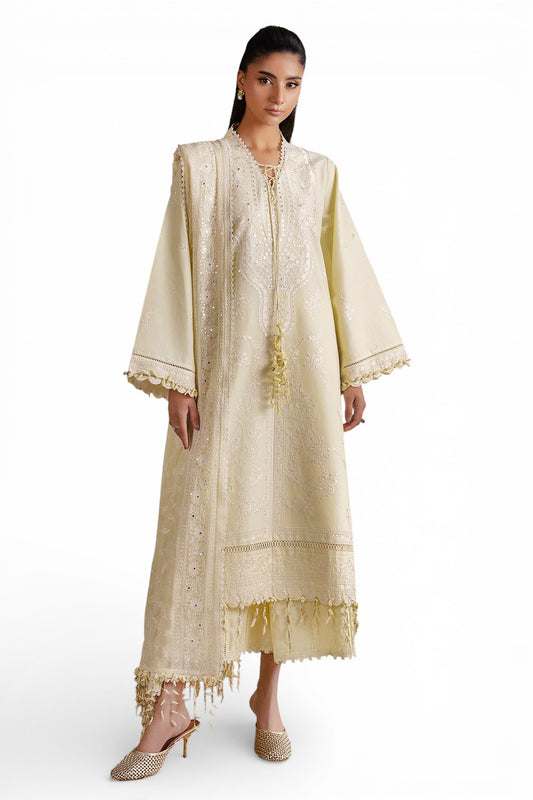 3 Piece Embroidered Lawn Suit with Embroidered Chiffon Dupatta PM-62004