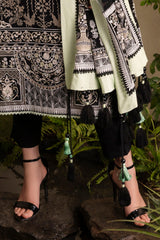 3 Piece Embroidered Lawn Suit with Embroidered Chiffon Dupatta PM-62005