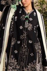 3 Piece Embroidered Lawn Suit with Embroidered Chiffon Dupatta PM-62005