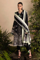 3 Piece Embroidered Lawn Suit with Embroidered Chiffon Dupatta PM-62005