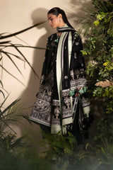 3 Piece Embroidered Lawn Suit with Embroidered Chiffon Dupatta PM-62005