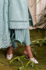 3 Piece Embroidered Lawn Suit with Embroidered Chiffon Dupatta PM-62006