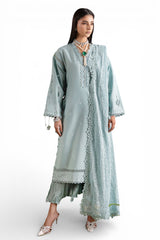 3 Piece Embroidered Lawn Suit with Embroidered Chiffon Dupatta PM-62006