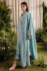 3 Piece Embroidered Lawn Suit with Embroidered Chiffon Dupatta PM-62006