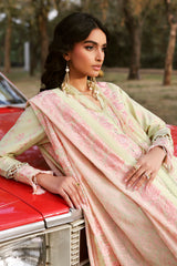 3 Piece Embroidered Lawn Suit with Embroidered Chiffon Dupatta PM-62016