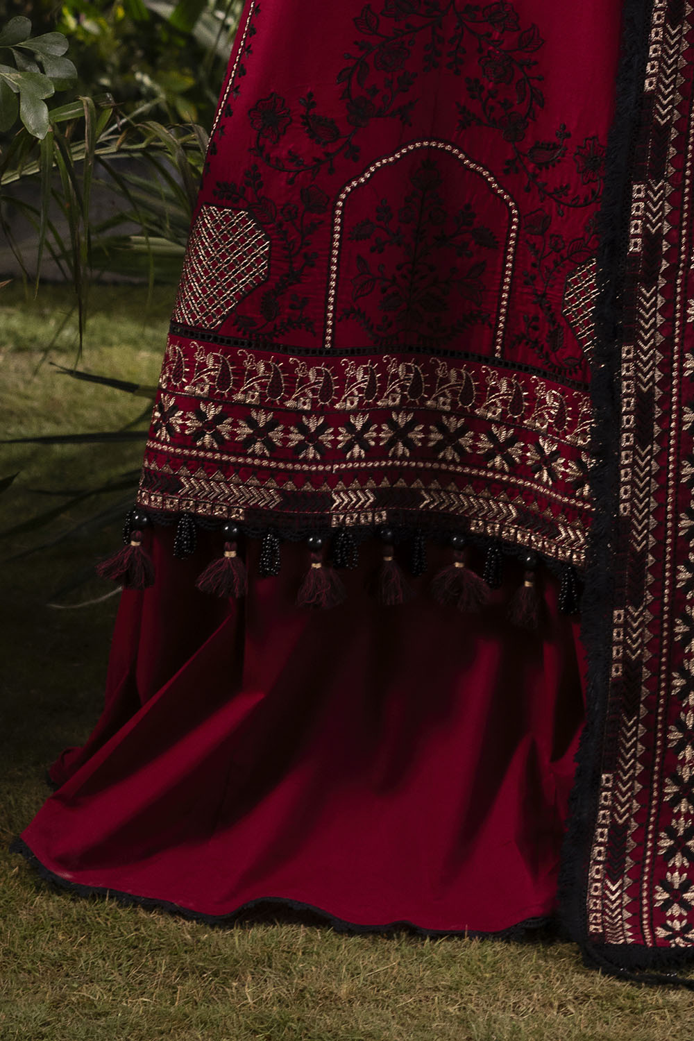 3 Piece Embroidered Lawn Suit with Embroidered Chiffon Dupatta