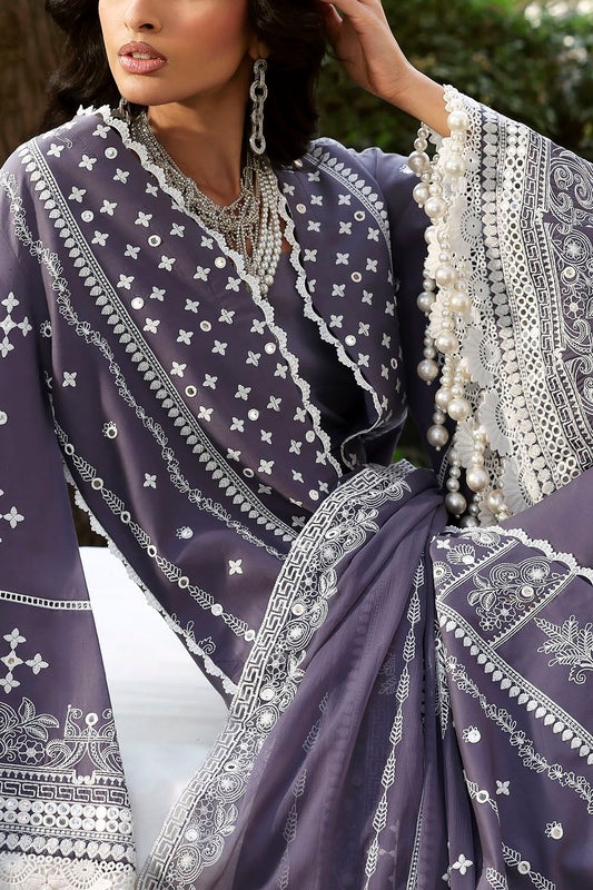 3 Piece Sequins Embroidered Lawn Suit with Chiffon Dupatta PM-62025