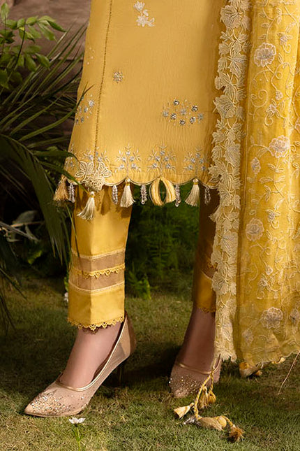 3 Piece Embroidered Lawn Suit with Embroidered Chiffon Dupatta