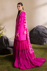 3 Piece Embroidered Lawn Suit with Embroidered Chiffon Dupatta PM-62029