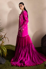 3 Piece Embroidered Lawn Suit with Embroidered Chiffon Dupatta PM-62029