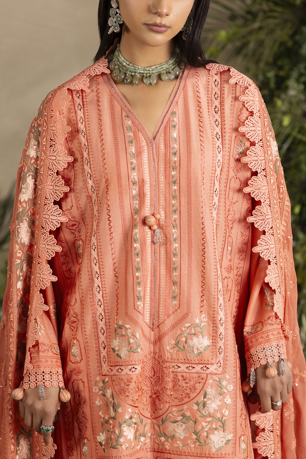 3 Piece Embroidered Lawn Suit with Embroidered Chiffon Dupatta
