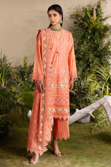 3 Piece Embroidered Lawn Suit with Embroidered Chiffon Dupatta PM-62030