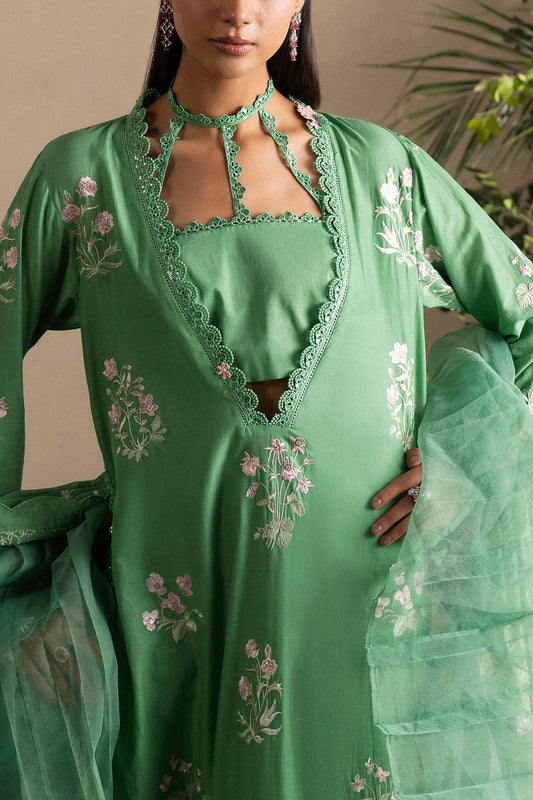 3 Piece Embroidered Lawn Suit with Embroidered Chiffon Dupatta PM-62031