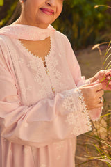 3 Piece Embroidered Lawn Suit with Embroidered Chiffon Dupatta PM-62046