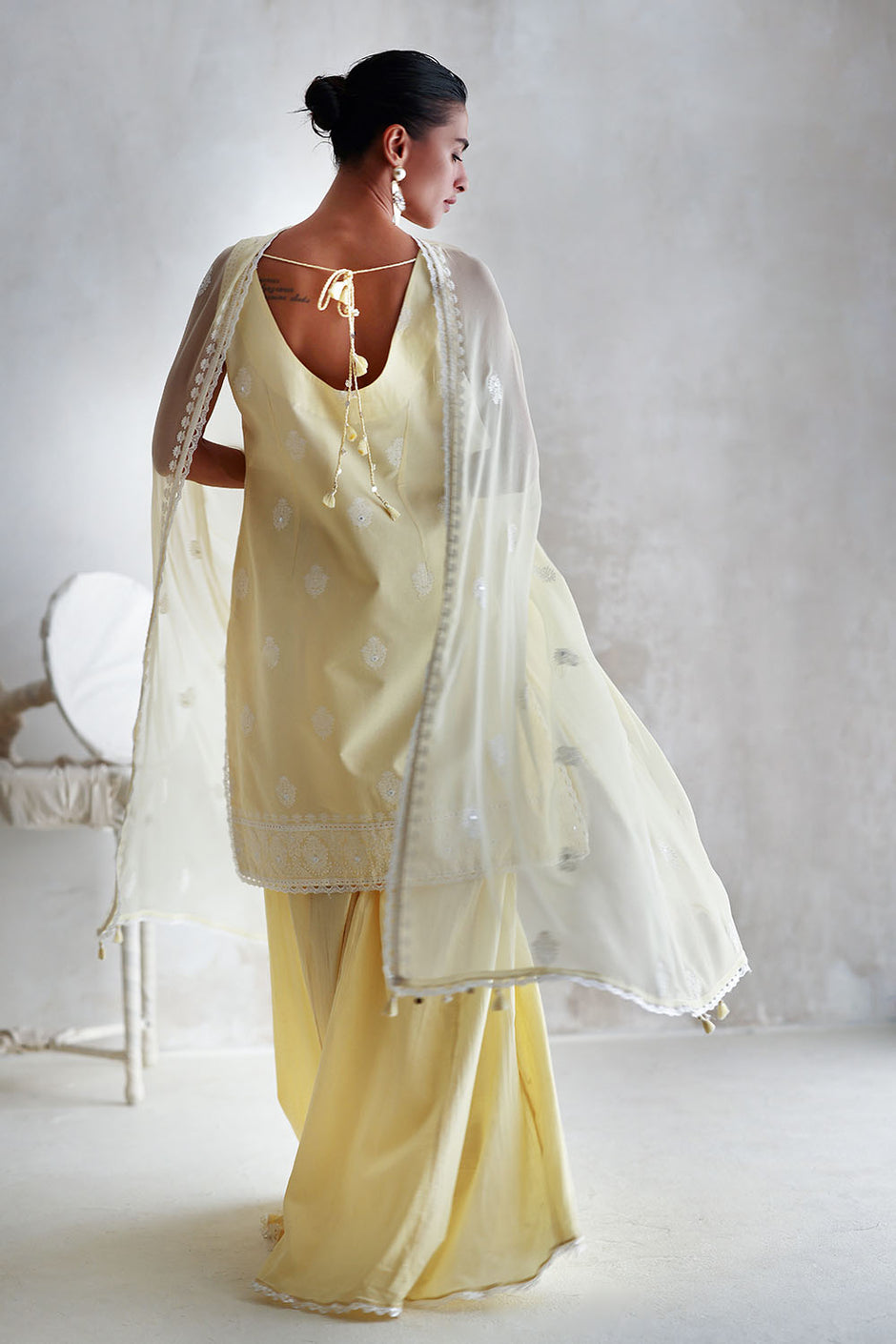 3 Piece Embroidered Lawn Suit with Embroidered Chiffon Dupatta
