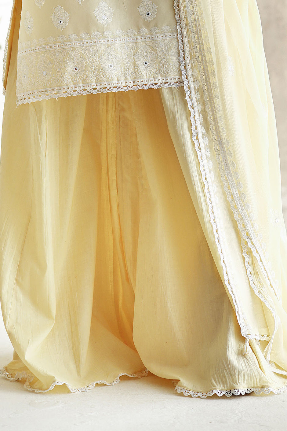 3 Piece Embroidered Lawn Suit with Embroidered Chiffon Dupatta