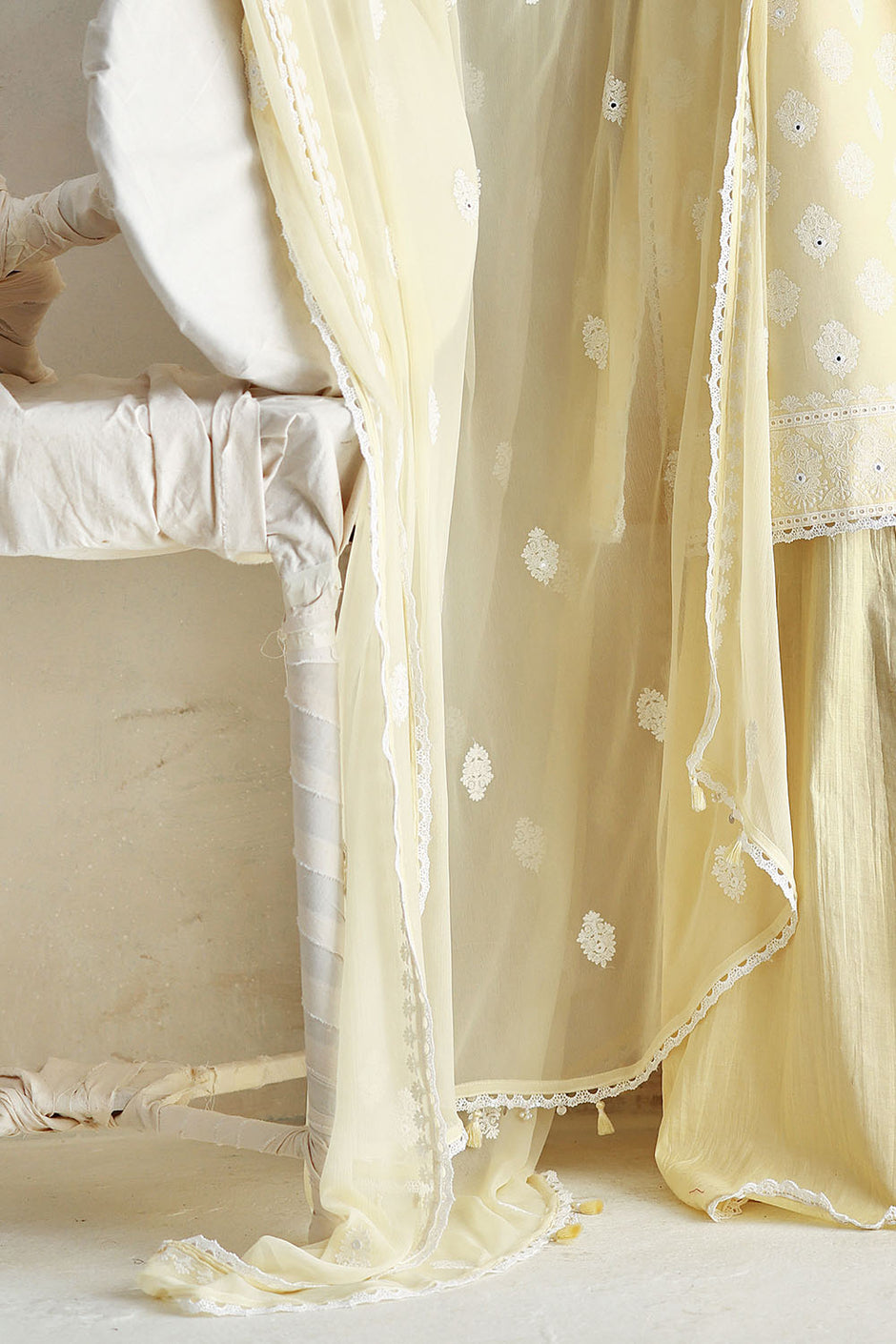 3 Piece Embroidered Lawn Suit with Embroidered Chiffon Dupatta