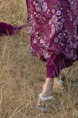 3 Piece Embroidered Swiss Voile Suit with Embroidered Chiffon Dupatta LSV-62001