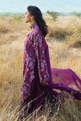 3 Piece Embroidered Swiss Voile Suit with Embroidered Chiffon Dupatta LSV-62001