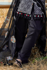 3 Piece Embroidered Swiss Voile Suit with Embroidered Chiffon Dupatta LSV-62003