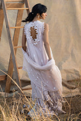 3 Piece Embroidered Swiss Voile Suit with Embroidered Chiffon Dupatta LSV-62009