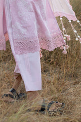 3 Piece Embroidered Swiss Voile Suit with Embroidered Chiffon Dupatta LSV-62010