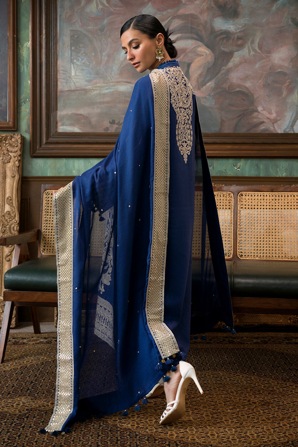 3 Piece Embroidered Suit