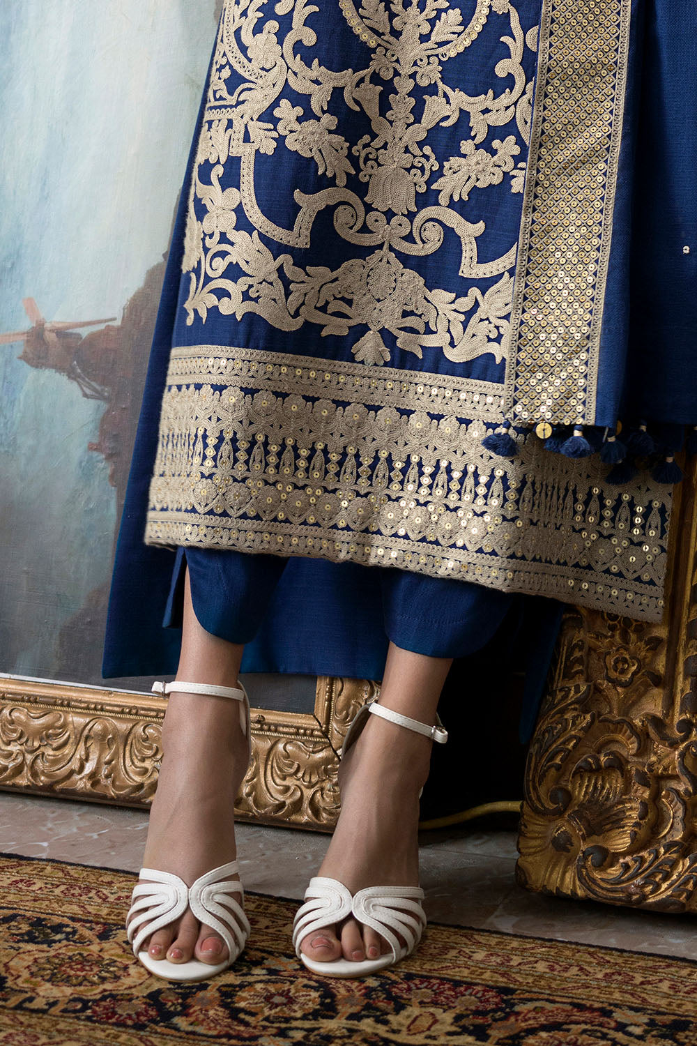 3 Piece Embroidered Suit