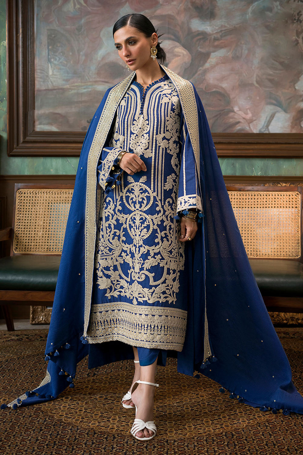 3 Piece Embroidered Suit