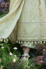 3 Piece Embroidered Lawn Suit with Embroidered Borders and Embroidered Denting Lawn Dupatta