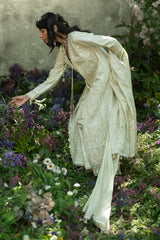 3 Piece Embroidered Lawn Suit with Embroidered Borders and Embroidered Denting Lawn Dupatta