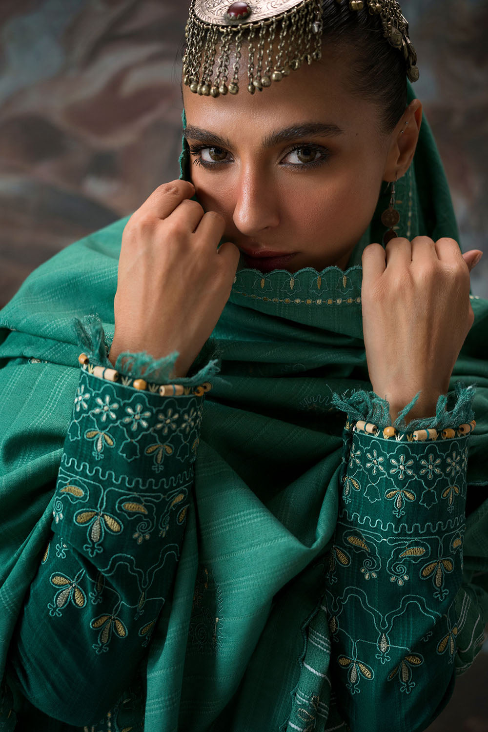 3 Piece Embroidered Suit