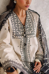 3 Piece Embroidered Lawn Suit with Organza Dupatta and Borders PM-62055