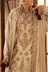 3 Piece Embroidered Karandi Suit with Dupatta AY-52004