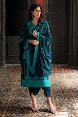 3 Piece Embroidered Karandi Suit with Dupatta AY-52007