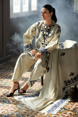 3 Piece Embroidered Khaddar Suit with Dupatta K-52011