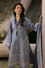 3 Piece Embroidered Khaddar Suit with Dupatta K-52012