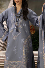 3 Piece Embroidered Khaddar Suit with Dupatta K-52012