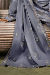 3 Piece Embroidered Khaddar Suit with Dupatta K-52012