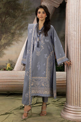 3 Piece Embroidered Khaddar Suit with Dupatta K-52012