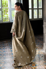 3 Piece Embroidered Khaddar Suit with Dupatta K-52015
