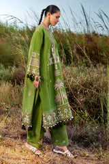 2 Piece Embroidered Khaddar Suit with Borders TK-52004