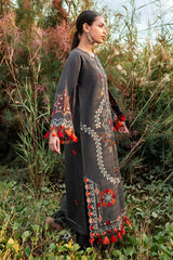2 Piece Embroidered Khaddar Suit with Borders Chalk Lace and Bunches TK-52008