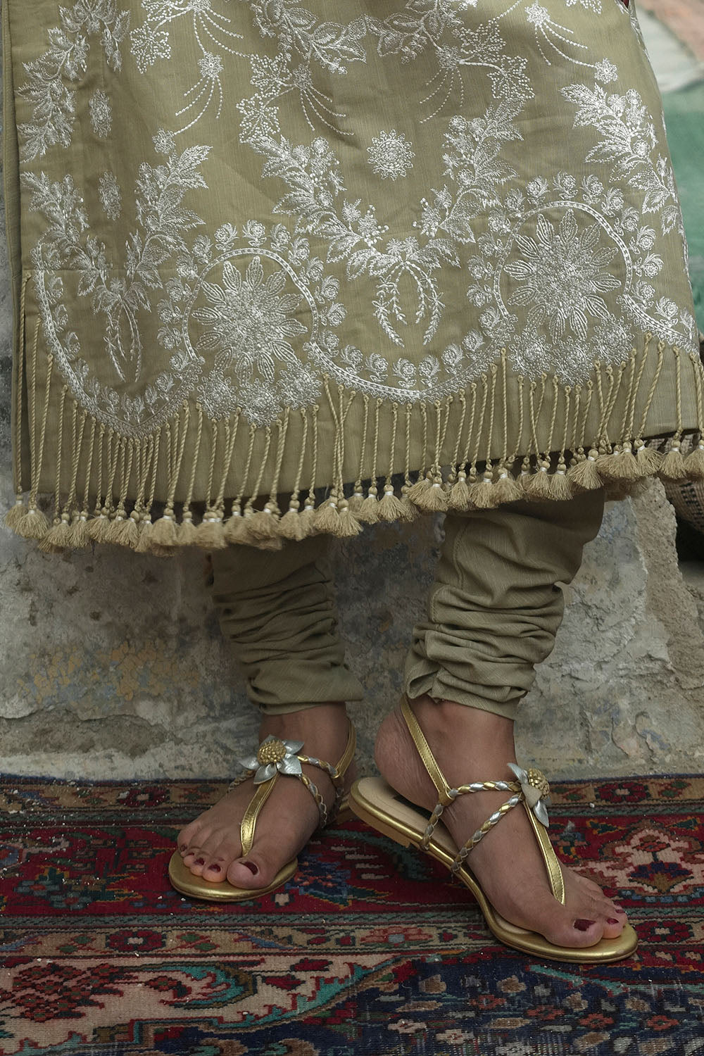 2 Piece Embroidered Khaddar Suit