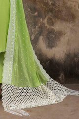 3 Piece Embroidered Jacquard Suit with Embroidered Denting Dupatta DN-52045